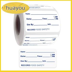 huayou 500pcs/roll Kitchen Sticker Refrigerator Freezer Food Storage Date Content Label