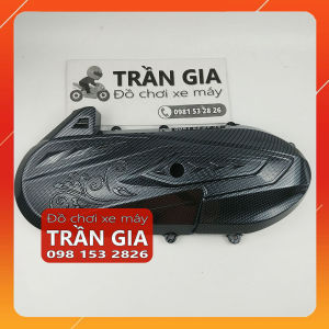 Ốp lốc máy lớn xe Vision năm 2021-2022-2023 che nồi đời mới nhất cacbon xi inox carbon - phụ kiện trang trí