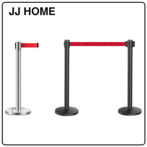 【JJ HOME】Retractable Queue Pole 2 Meter Stainless Steel Crowd Control Barrier Post