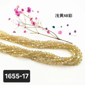 (5 dây~400 hạt) Hạt pha lê hình kim cương 4mm nhiều màu sắc nguyên liệu làm trang sức cổ trang nguyên liệu DIY