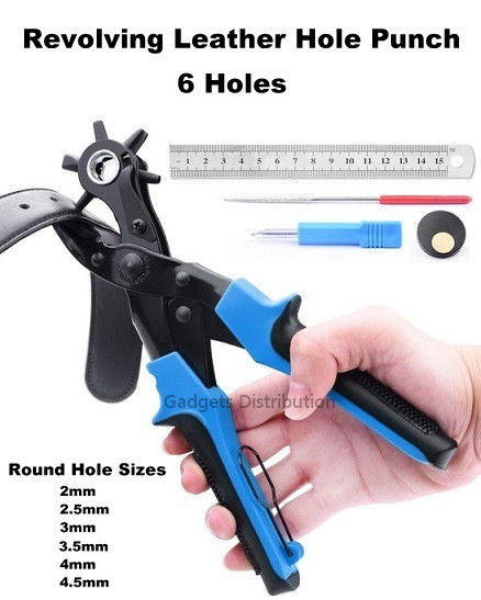 [w/ Ruler, Files, Screwdriver, Pad] Blue & Black Heavy Duty Revolving ...
