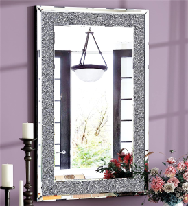 Large Wall Mirrors for Decor Rectangle Bathroom Mirror for Wall with Glass Frame120x80cm Modern Decorative Mirror for Living Room Entryway