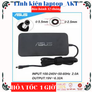 Sạc Laptop Asus 19V- 6.32A- 120w chân thường GL551 GL552 GL553 G771 GL752 GL753 FX53 Q535 G551 X550 X580 X750