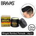 [ BISA COD ] Minyak Rambut Pria Biar Lemes Dan Lurus Pomade rambut pria tetap basah Minyak rambut pria terlihat basah dan wangi Pomade pria barbershop wangi tahan lama Minyak rambut pria barbershop wangi Pomade pria rambut klimis BRAVAS Pomade Halal Brill. 