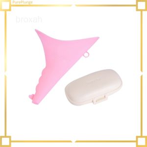 【Limited-time offer】 PurePlunge Women Urination Funnel Silicone Reusable Urinating Tool Outdoor Female Standing Up broxah