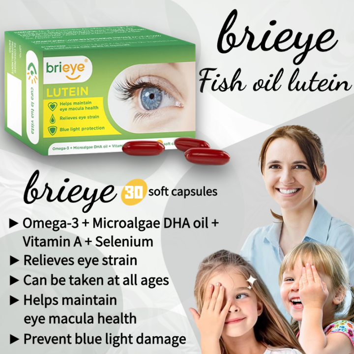 【2nd50off】Brieye LUTEIN Cod liver oil lutein Omega3 + Microalgae DHA