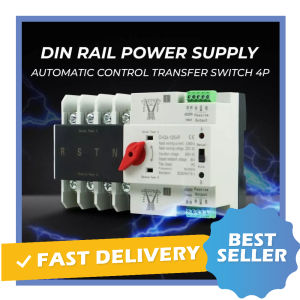 CNJFKJ Sakelar Transfer Otomatis Daya Ganda Din Rail Generator Sakelar Pemindah Otomatis ATS 4P 100A - CHQ4-125/4P - 7CHXCZWH