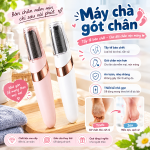 Máy Mài Gót Chân Điện Tích Hợp 2 Đầu Mài – Làm Mềm Da Tẩy Tế Bào Chết Cho Tiệm Nail & Spa
