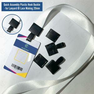 Quick Assembly Plastic Hook for Lanyard ID Lace Making 100pcs per order 20mm