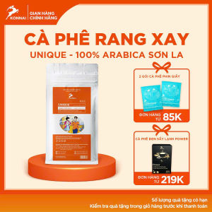 Cà phê rang xay UNIQUE 100% Arabica Sơn La - hương vị thảo mộc hạt phỉ đậm vừa và mượt Konnai Coffee