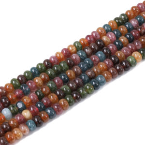 38cm/Str 4/6/8/10mm Rainbow Tourmaline Synthetic Stone Beads For Necklace Bracelet DIY Jewelry Making