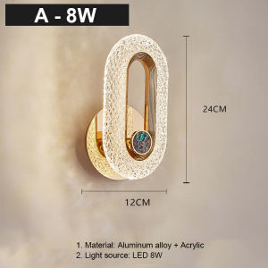 Nordic LED wall lamp modern gold sconces lights indoor lighting home decor bedroom living room kitchen decoration bedside luxury