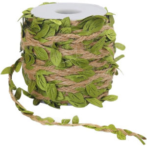 DIY Green Leaf Jute Rope 20m Roll For Home And Nursery Decor
