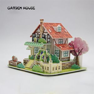 ปริศนา 3D DIY ของเล่นเพื่อการศึกษาสําหรับเด็ก DIY ประกอบด้วยมือ