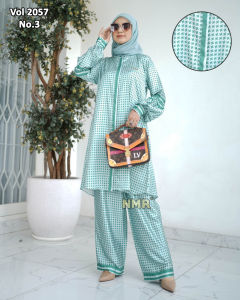 NMR Setelan Celana Tunik Silky Premium Vol 2057-3(Sanghai)
