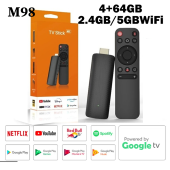 EXPOSE TV Stick 4K Streaming Media Player Google TV Box M98 H313 4+64GB Android Dual WIFI LAN Netflix YouTube Chromecast Smart Cast TV