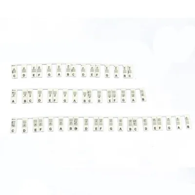 SKONHED 88 phím Nhãn phím đàn piano Silicone Tái sử dụng Ghi chú Bàn phím Piano Ngón tay Đàn Piano Đầy màu sắc Miếng dán bàn phím đàn piano Người mới bắt đầu