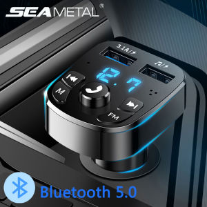 Máy Nghe Nhạc MP3 Trên Xe Hơi Bộ Phát Sóng FM Có Chức Năng Gọi Điện Thoại Sạc USB