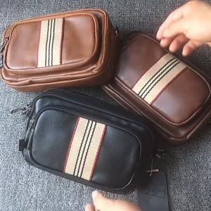 Messenger Bag Waterproof PU Leather Men Bag Fashion Sling Shoulder Bag㏇0708