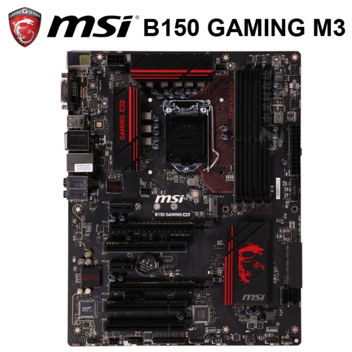 Lga 1151 Ddr4 Msi B150 Gaming M3 Motherboard Intel B150 Core I7i5i3 M2 Sata Iii Lga 1151 7898