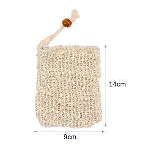 10pcs Natural Soap Bags Exfoliating Soap Saver Pouch Handmade Sisal Soap Bag For Bathroom