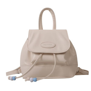 EERSHENSHI  กระเป๋าสะพายหลังคุณภาพดีแบบเรโทรสำหรับการเดินทางทุกวันพร้อมจี้สไตล์น่ารัก