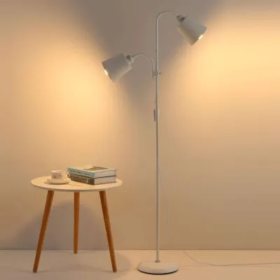 LED Nordic wind fishing floor lamp living room study floor lamp bedroom bedside lamp simple and modern