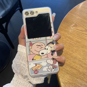 สำหรับ Samsung Galaxy Z Flip 6 กรณี DROP-ทนกันกระแทกหน้าจอพับการ์ตูนตลก ครอบครัววินนี่เดอะพูห์ PC Hard Case