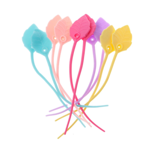 10pcs Leaf Shape Silicone Tie cáp đa năng tổ chức phụ kiện cho tai nghe cáp sạc bộ sưu tập