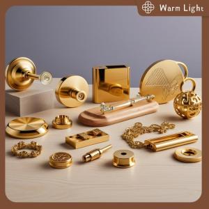 Warm Light 1ชิ้นมือจับทองเหลืองทองเหลืองโบราณแบบวินเทจมือจับลิ้นชักตู้เสื้อผ้า