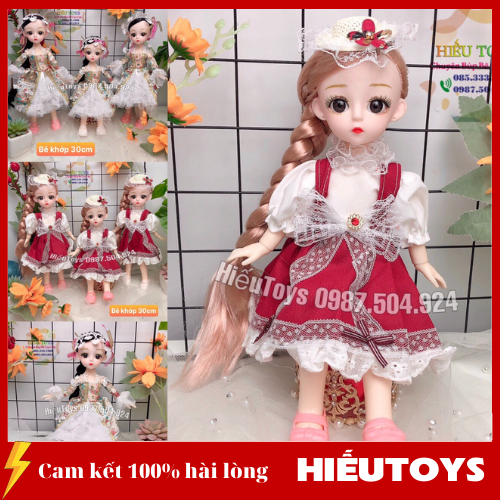 Hộp Búp Bê Anna Barbie Kèm Váy Áo Phụ Kiện Tóc Lược Vali Cho Bé -  bongbongdep.com