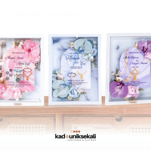 Bingkai Simbolis Kado dan Mahar Pernikahan 37cm Custom Warna