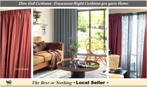 Customize Dim Out Night Curtains Luxurious Matte Curtains (MANY COLORS AVAILABLE)-PREORDER