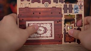 [Ready Stock]3D Wooden Book Nook DIY Miniature House Twilight Library AM01-002