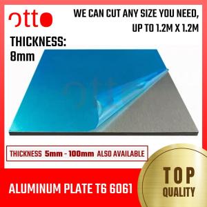 Aluminum Plate T6 6061 8mm Thick
