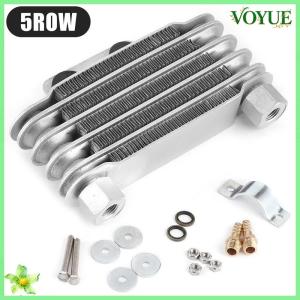 VOYUE 65ml Universal Oil Cooler Durable 5 Row Motorcycle Engine Radiator Universal Aluminum Original Oil Cooler for 100-250CC Motor Dirt
