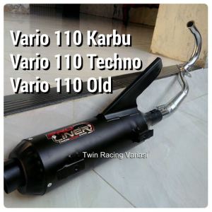 Knalpot Tsukigi / Sugi  Standar Bass Adem Untuk Motor Vario 110 Karbu / Lama