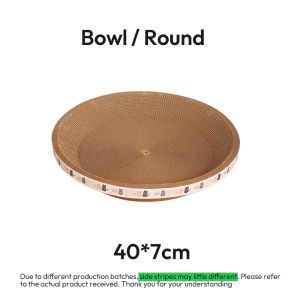 [PPC] Cat Scratch Board Cat Scratcher Large Claw Pad Nest Bowl shape Claw-Grinding Cat Toys Wave & Flat Scratching Board