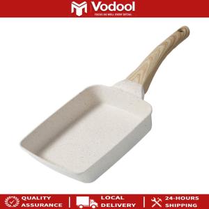 【Vktech】 Nonstick Tamagoyaki Frying Pan for Breakfast with Compact Size and Easy Cleanup for Gas Stove and Induction Cookware