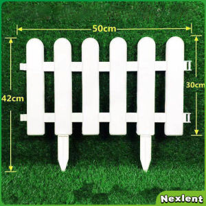Nexlent White Fence Yard Home Garden Decoration Strong Outdoor Fence Gardening Fitment