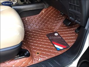 พรมปูพื้นรถยนต์ 6D NISSAN MARCH พรม6D QX สวยงาม เข้ารูป เต็มคัน 3ชิ้น