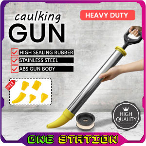 Heavy Duty stainless steel Silicone Caulking Gun For Pressing Inject Mortar Filling Tools pistol mendempul 胶枪