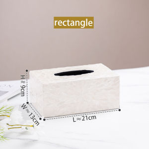 กล่องทิชชู่ เปลือกหอยส จากเวียดนาม สำหรับโรงแรม โฮมสเตย์ และตั้งโต๊ะในห้องนั่งเล่น