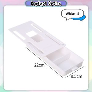 [Choo Choo Toy] Space-Saving Under Desk Drawer Adhesive Storage Box Table Organizer 桌下收纳盒隐藏抽屉笔盒 Laci Meja Mini - SO53