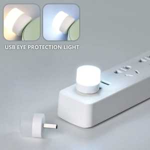 HOME BEST 1pc USB LED Light Mini Portable 1w Small White Soft Eye Protection Night Reading Warm Lamp Lampu Bulb Mentol Plug In