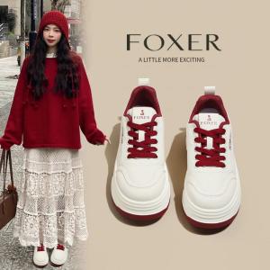 FOXER Giày Thể Thao Nữ Phong Cách Mới Đế Dày Nâng Cao Mềm Mại Thoải Mái Lý Tưởng Cho Buổi Tập Luyện Hoặc Dạo Phố