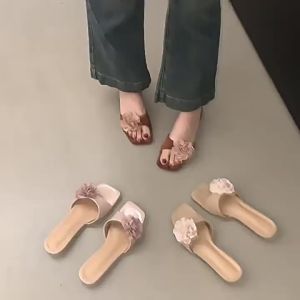 [Free Shipping] Super Stylish Low-Heeled Sandals For Women Perfect For Summer Wear 2026 New Style Goes Well With Dresses New Chinese-Style One-Strap Sandals