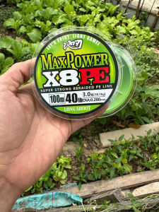 DÂY DÙ PE X8 DÀI 100 MÉT MAXPOWER SIÊU DAI KHỎE CÂU LURE CÂU LĂNG XÊ CÂU NGÂM LÀM TRỤC TRẺO