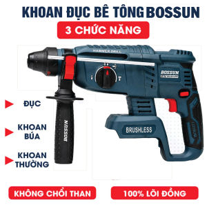Thân Máy Khoan Đục Bê Tông BOSSUN BS-RH2603PRO Không Chổi Than Lực Đập 28J 3 Chức Năng
