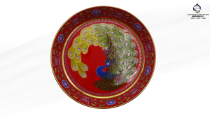 珐琅彩孔雀纹小盘 Enamel Painted with Peacock Small Plate